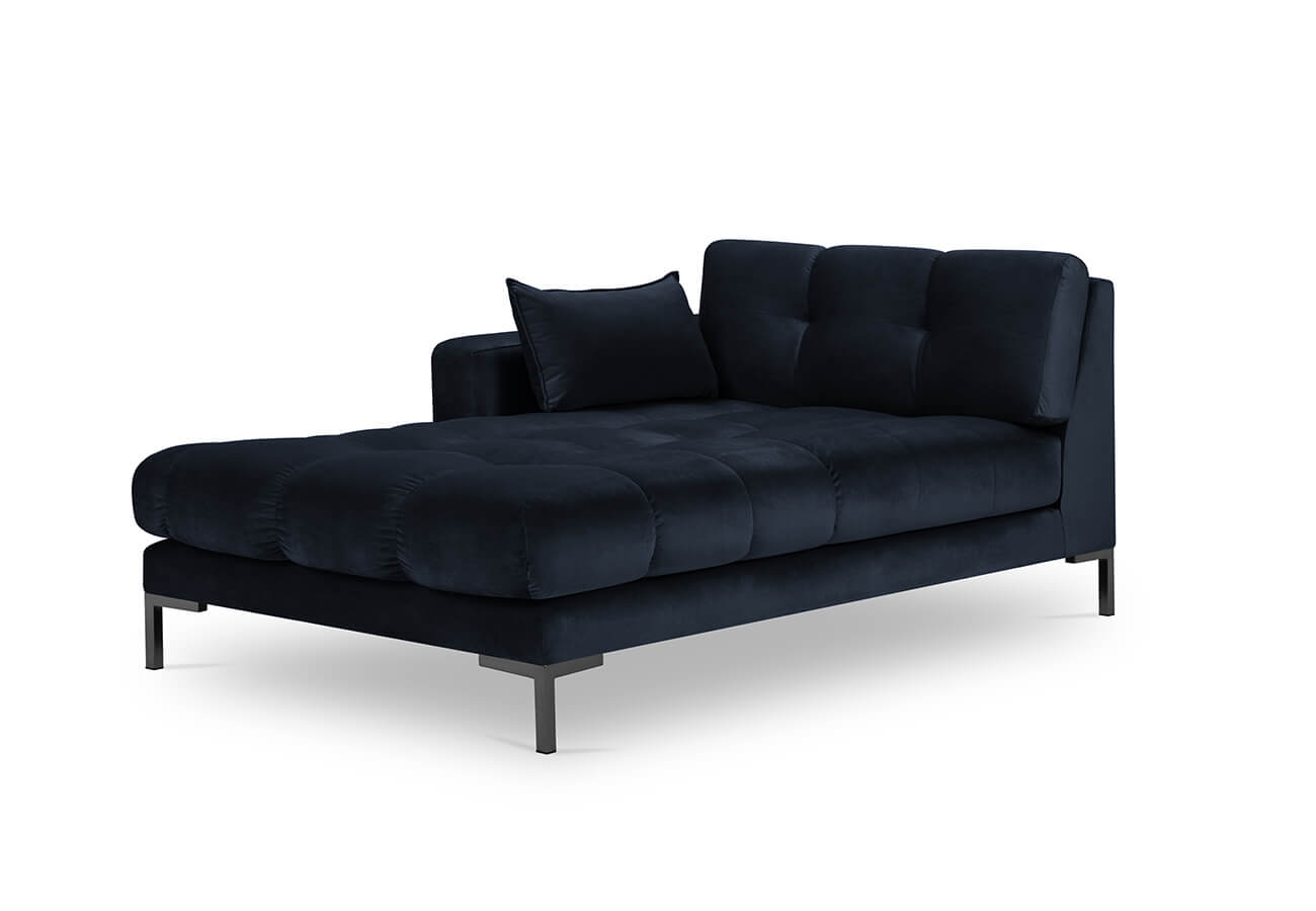 Lenoška mamaia levá 185 cm samet tmavě modrá