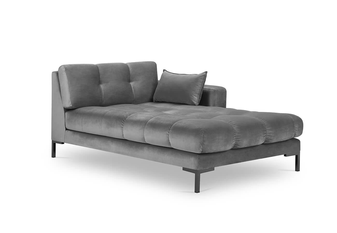 Lenoška mamaia pravá 185 cm samet šedá