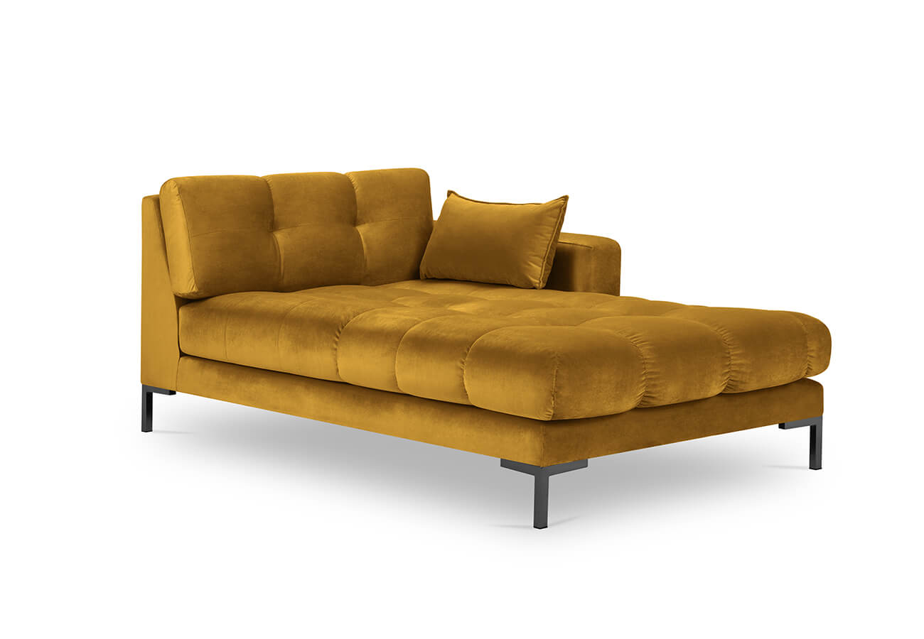 Lenoška mamaia pravá 185 cm samet žlutá