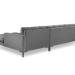 Rohová pohovka mamaia pravá 293 cm samet šedá