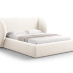 Čalouněná postel milany s úložným prostorem 180 x 200 cm béžová