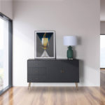 Komoda Linde 140 cm černá