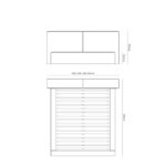 Postel Judy s úložným prostorem 180 x 200 modrá