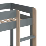 Dětská patrová postel gelano 90 x 190 cm zelená