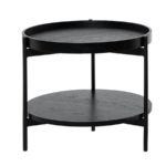 Konferenční stolek lanyd Ø 50 cm černý