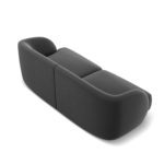 Dvoumístná pohovka milany 180 cm samet šedá