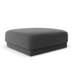 Otoman milany samet šedý