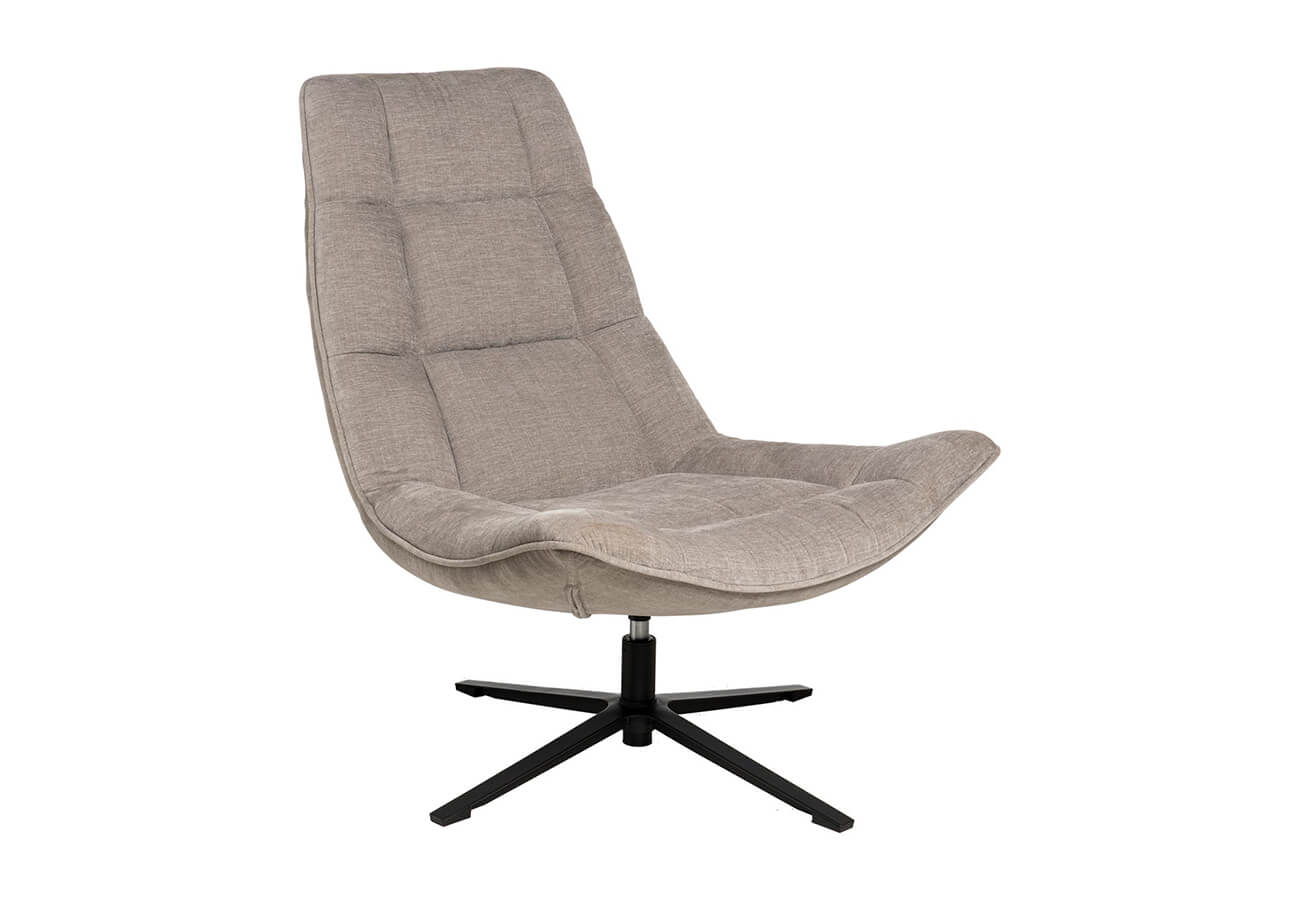 Otočné křeslo marap světle šedé