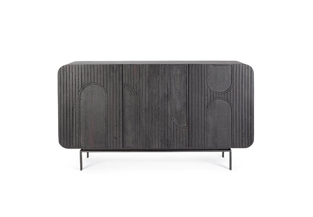 Komoda Sarrina 145 x 82 cm černá