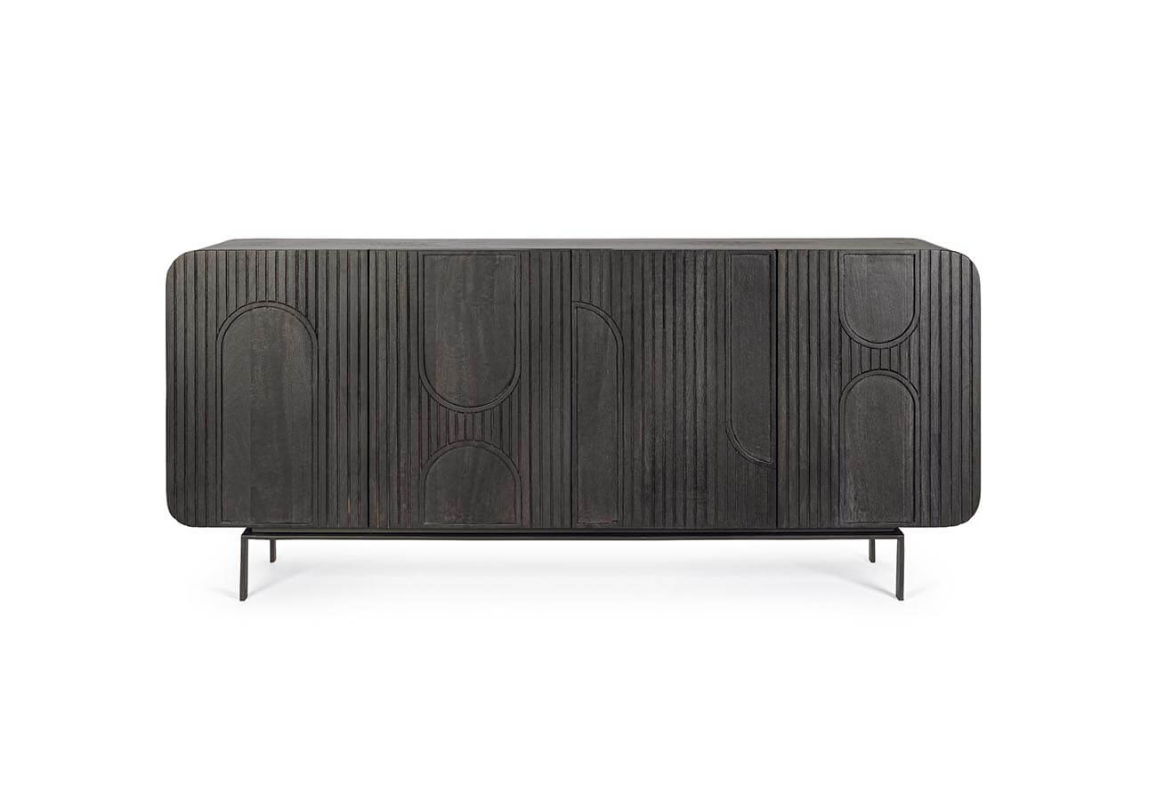 Komoda Sarrina 180 x 82 cm černá