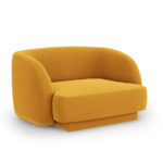 Křeslo milany samet žluté