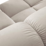 Modulární třímístná pohovka Bella 282 cm samet béžová