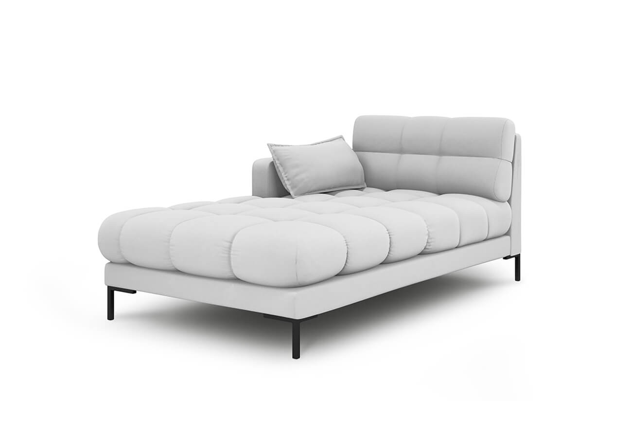 Lenoška mamaia levá 185 cm světle šedá