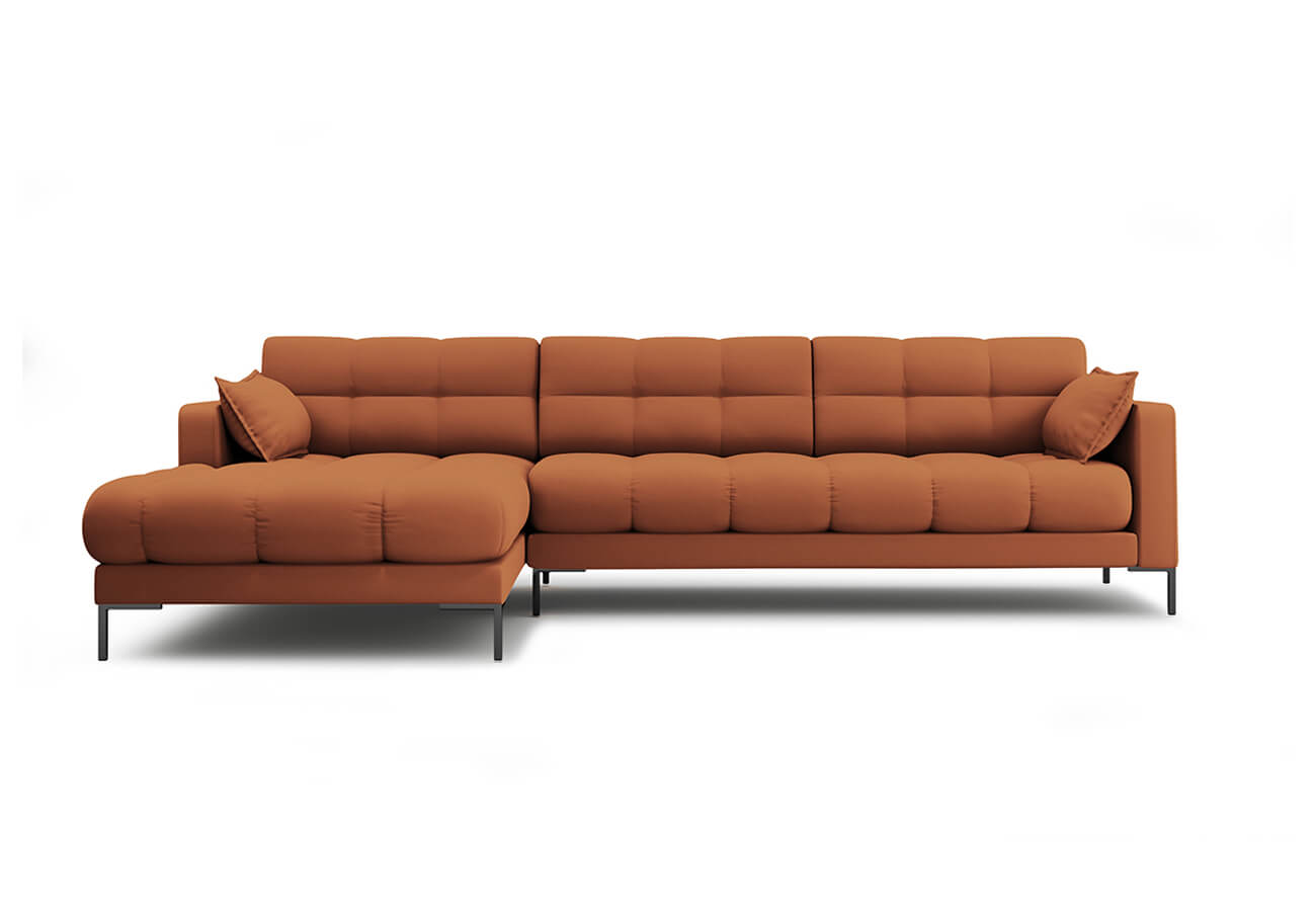 Rohová pohovka mamaia levá 293 cm oranžová