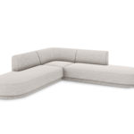 Pětimístná rohová pohovka Milany 248 cm chenille šedá