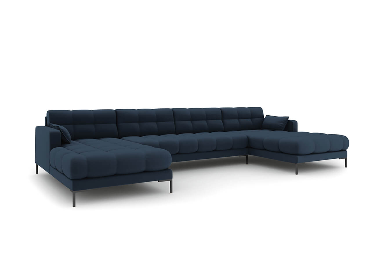 Rohová pohovka mamaia do tvaru u 383 cm tmavě modrá