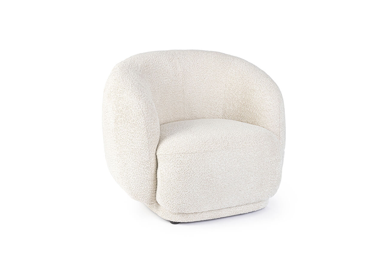 Křeslo Tylla bouclé béžové