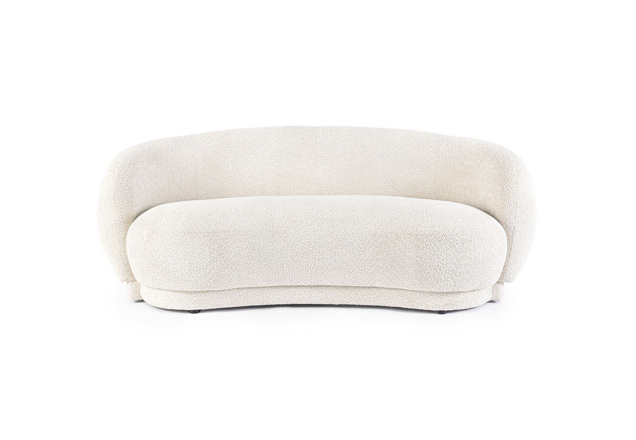 Dvoumístná pohovka Tylla 191 cm bouclé béžová