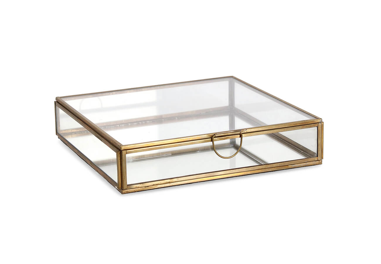 Šperkovnice Tethra 20,5 x 20,5 cm průhledná