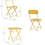 Set zahradního nábytku Ivy žlutý