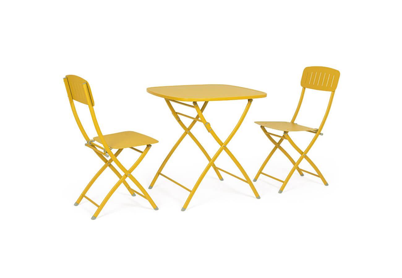 Set zahradního nábytku Ivy žlutý