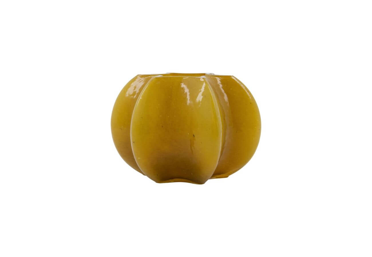 Svícen na čajovou svíčku Nisa žlutý