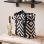 Pikniková chladící taška Setty černobílá