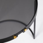 Set dvou konferenčních stolků Zeyna Ø43 a Ø48.5 cm černý