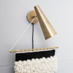 Nástěnná lampa cysep zlatá