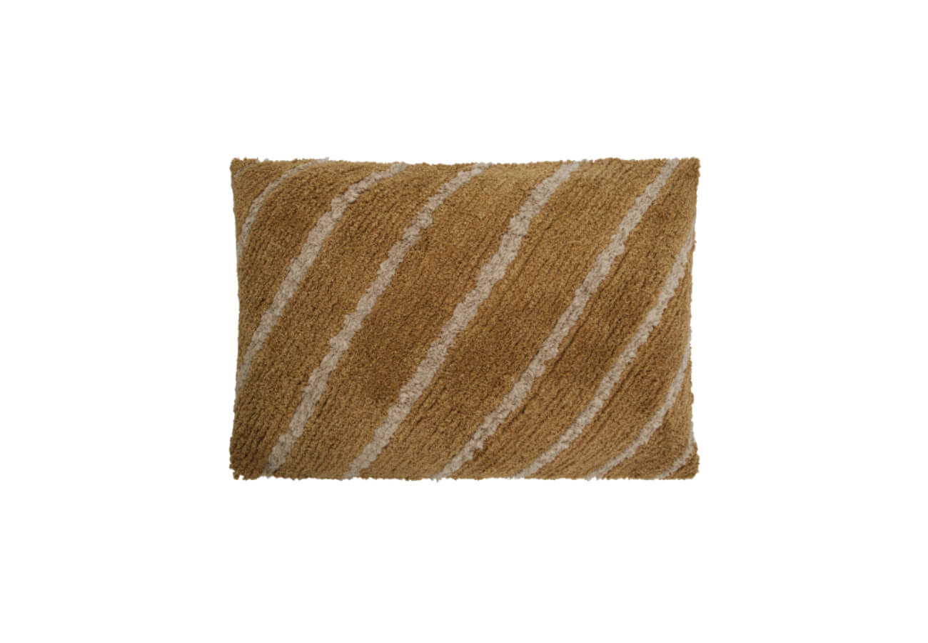 Povlak na polštář lipu 60 x 40 cm hořčicový