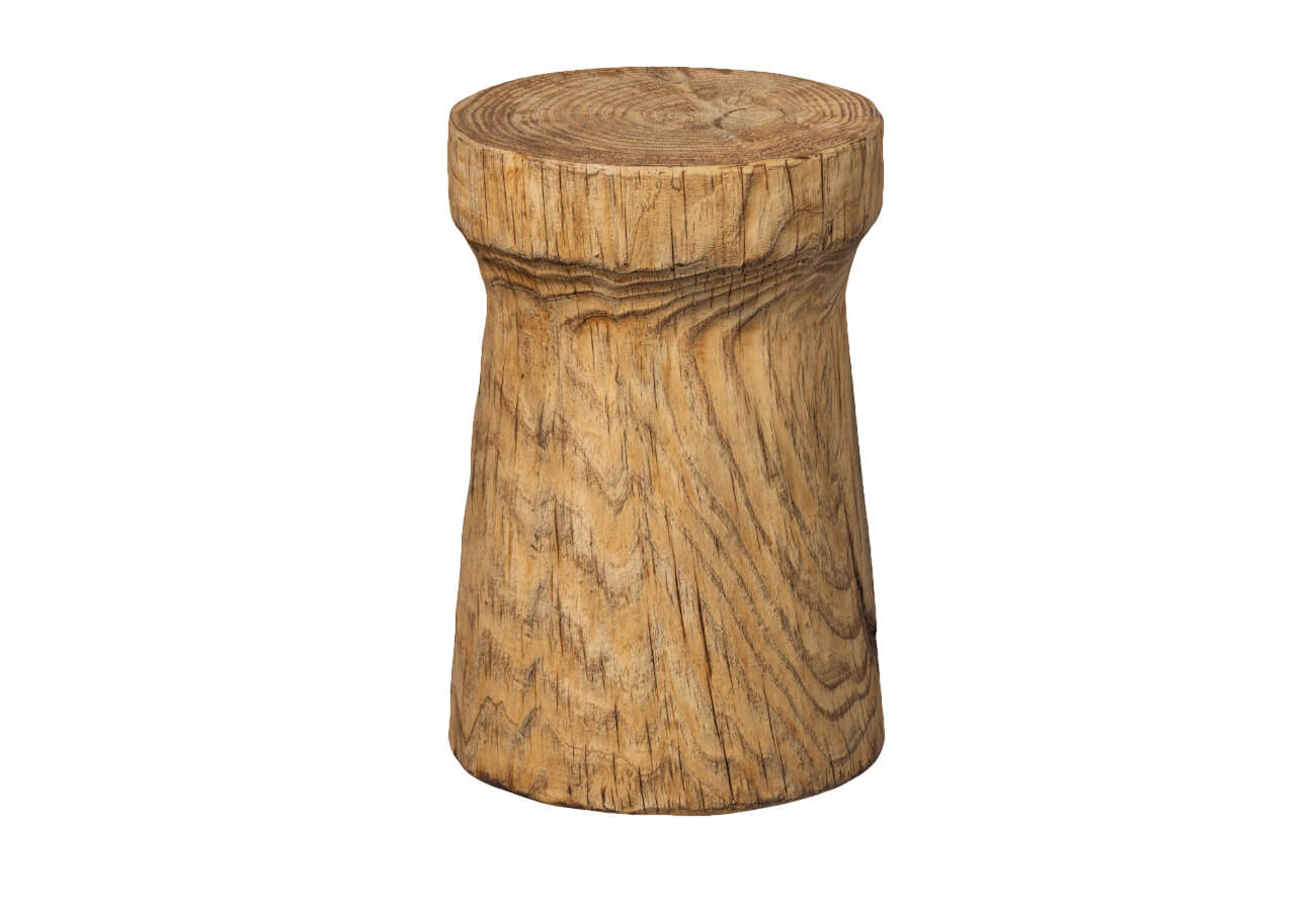 Zahradní odkládací stolek hace Ø 37 cm přírodní