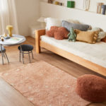 Pratelný koberec Dots 150 x 100 cm růžový