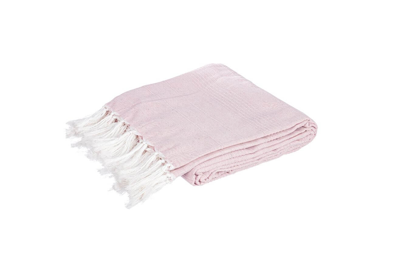 Pléd Joudie 260 x 260 cm růžový