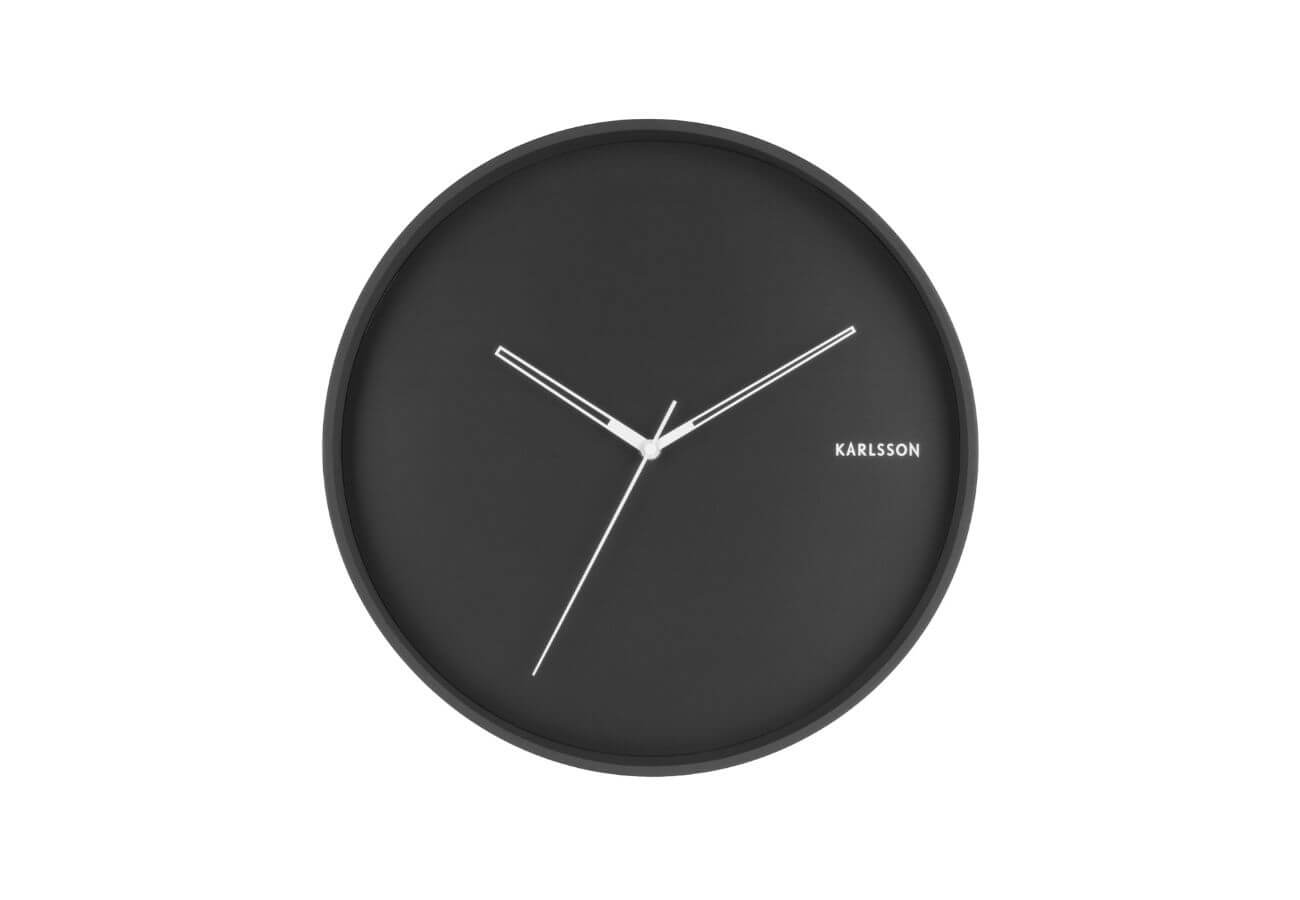Nástěnné hodiny Karl černé