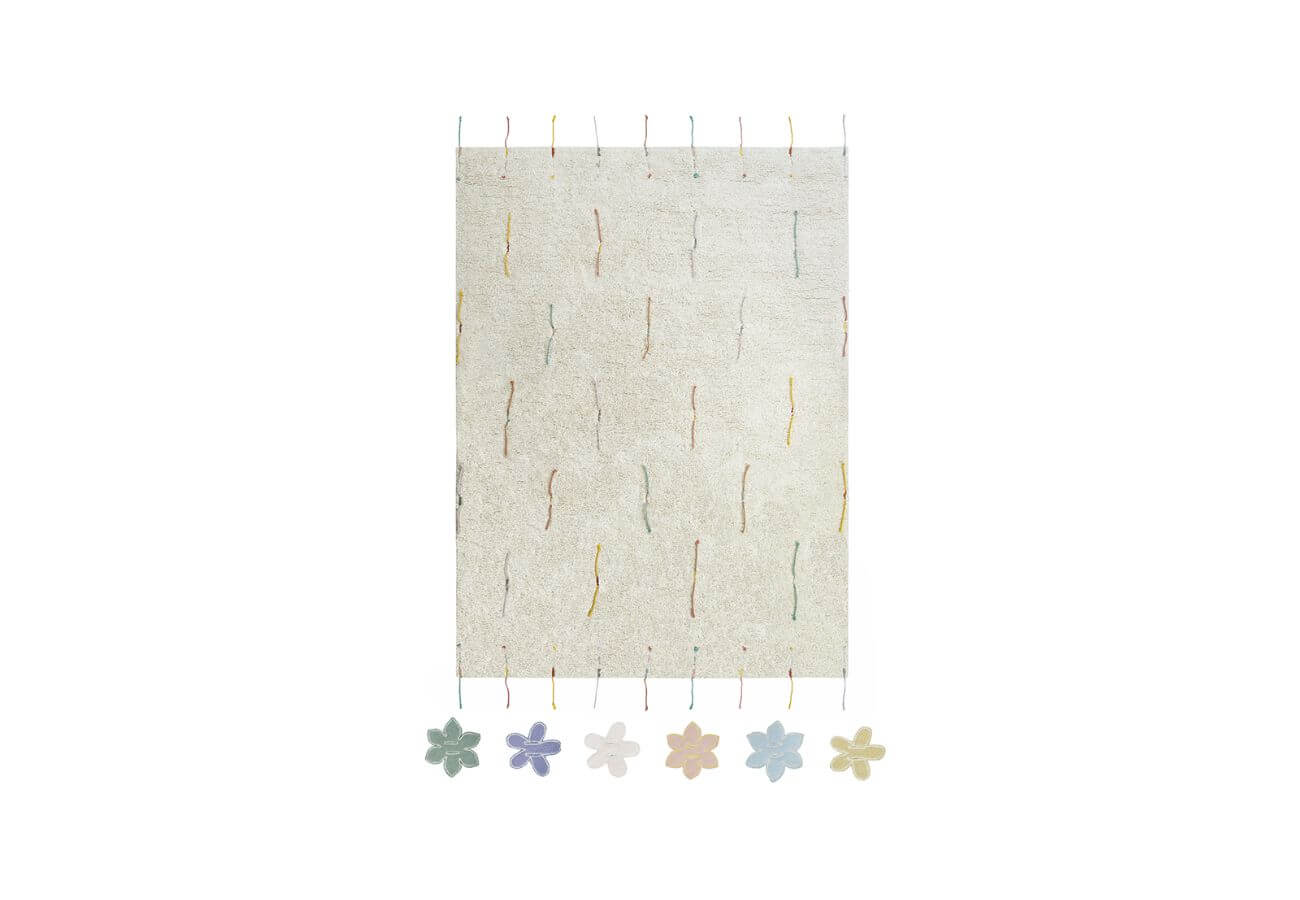 Hrací koberec Flora béžový