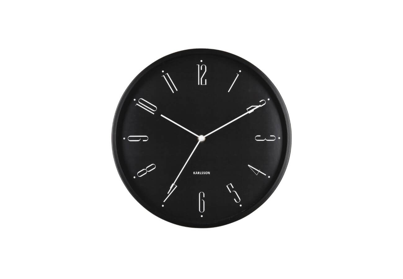 Nástěnné hodiny Regina černé