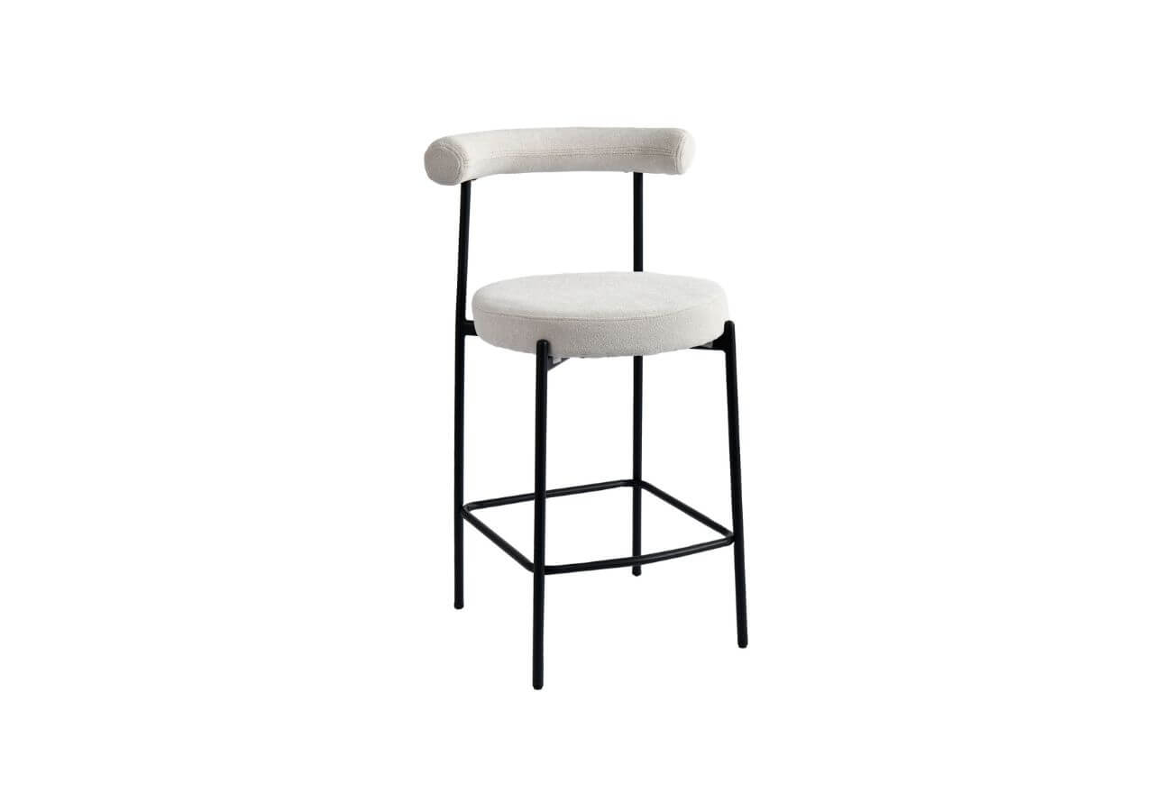 Barová židle Brevana bílá