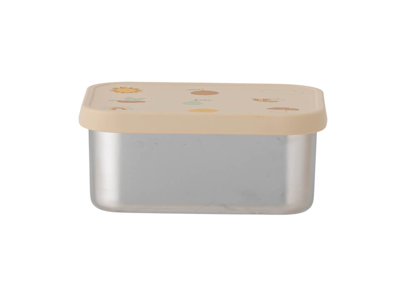 Dětský box na oběd Aggie stříbrný