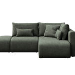 Rozkládací rohová pohovka mine pravá 271 cm zelená