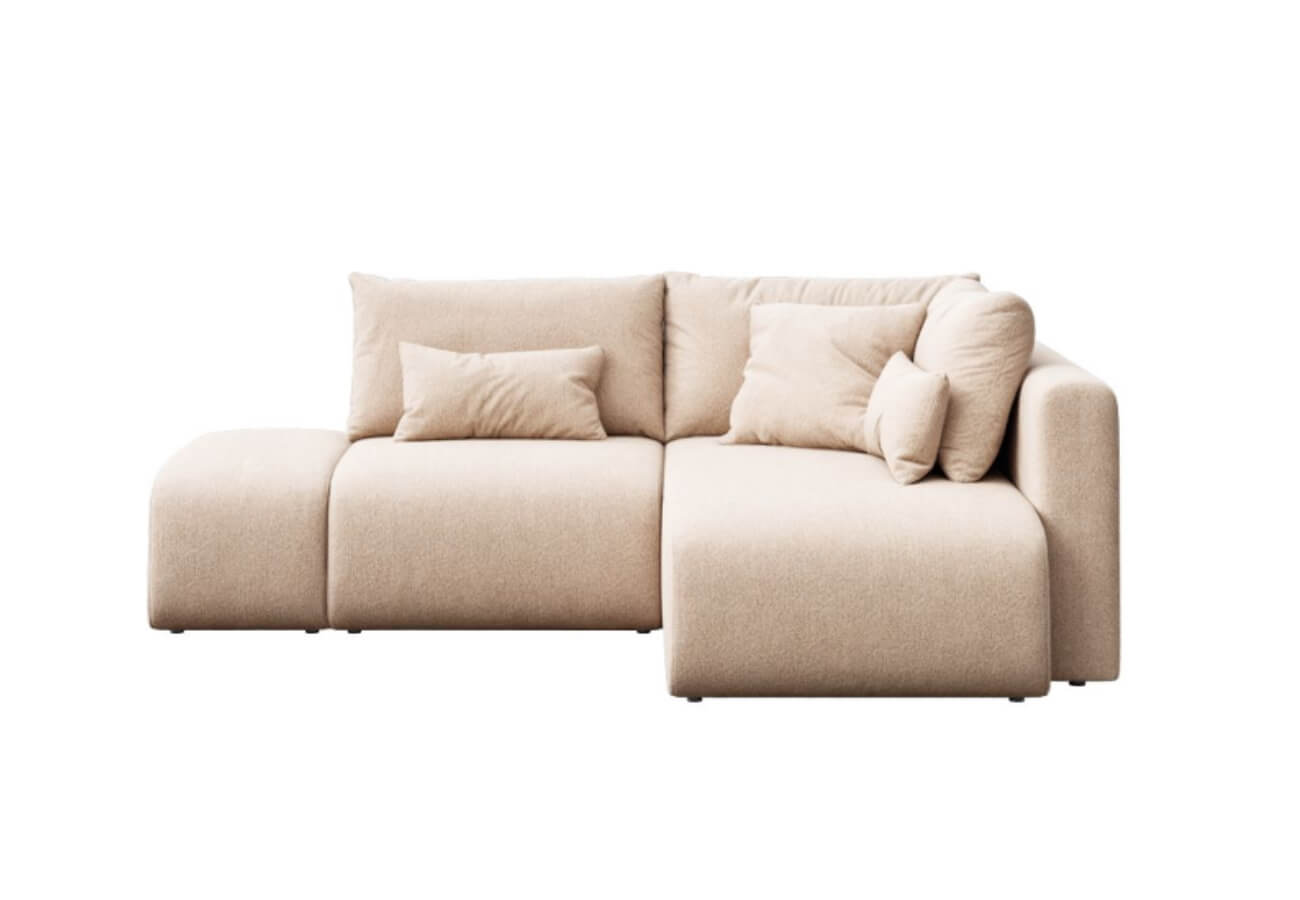 Rozkládací rohová pohovka mine pravá 271 cm béžová