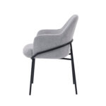 Židle abigail světle šedá