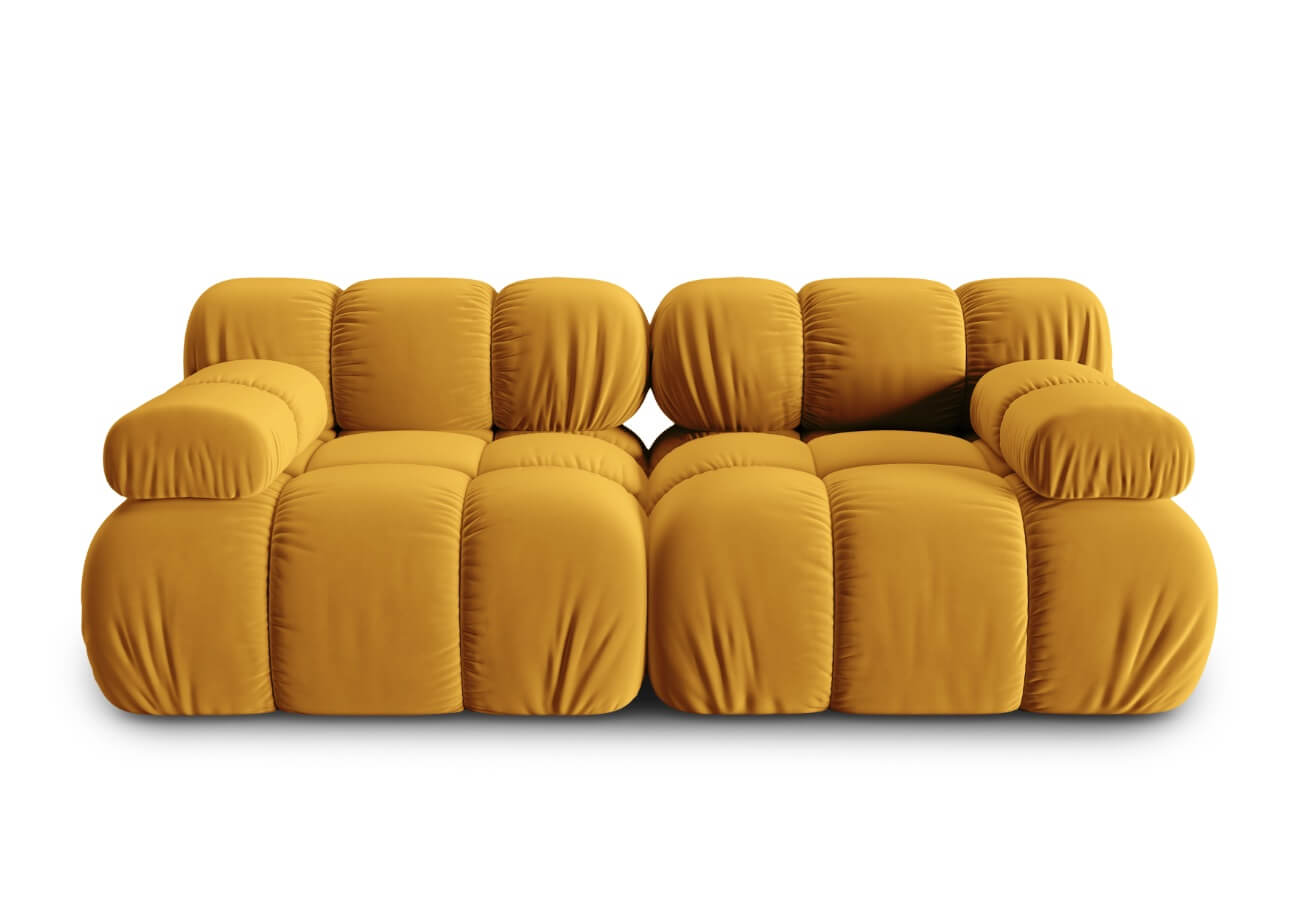 Modulární třímístná  pohovka Bella 188 cm žlutá