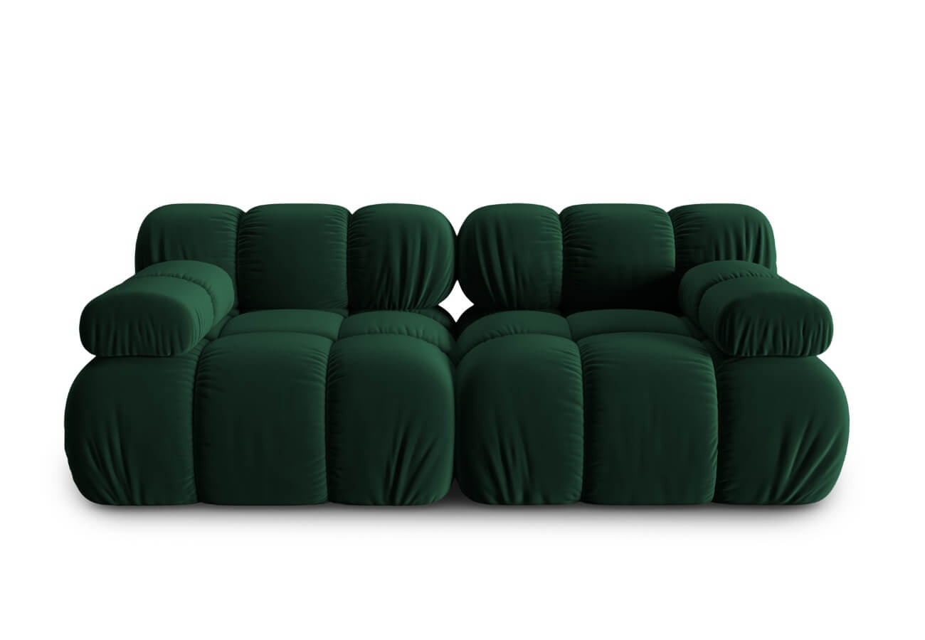 Modulární třímístná  pohovka Bella 188 cm zelená