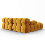 Modulární rohová třímístná  pohovka Bella 188 cm žlutá levá