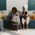 Dětský polštář Cloudy 40 x 50 cm modrý