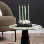 Konferenční stolek Holt ⌀50 cm černý