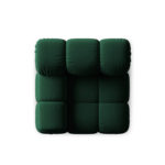 Rohový modul Bella 94 cm samet levý zelený