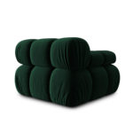 Rohový modul Bella 94 cm samet levý zelený