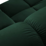 Rohový modul Bella 94 cm samet levý zelený