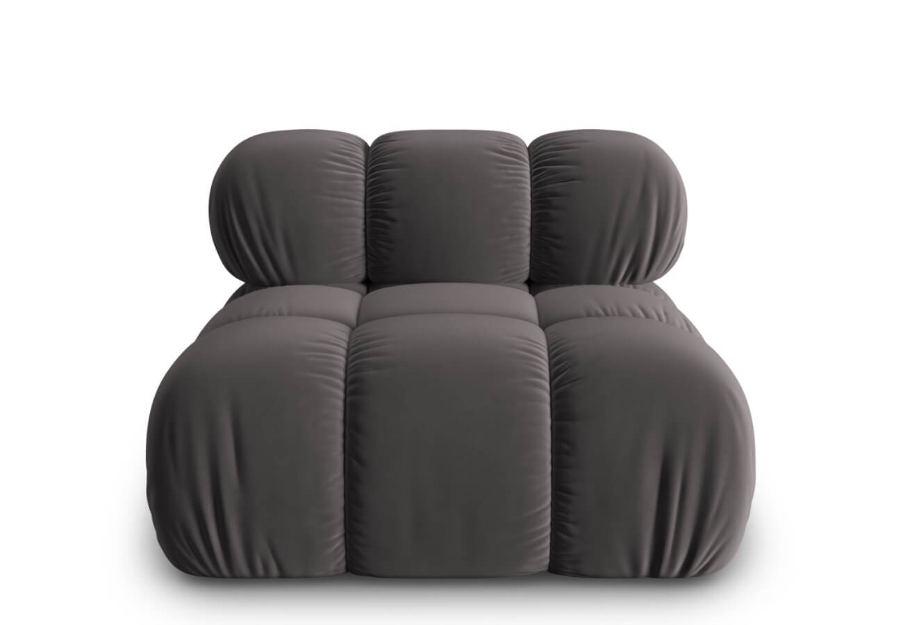 Modul Bella 94 cm samet šedý